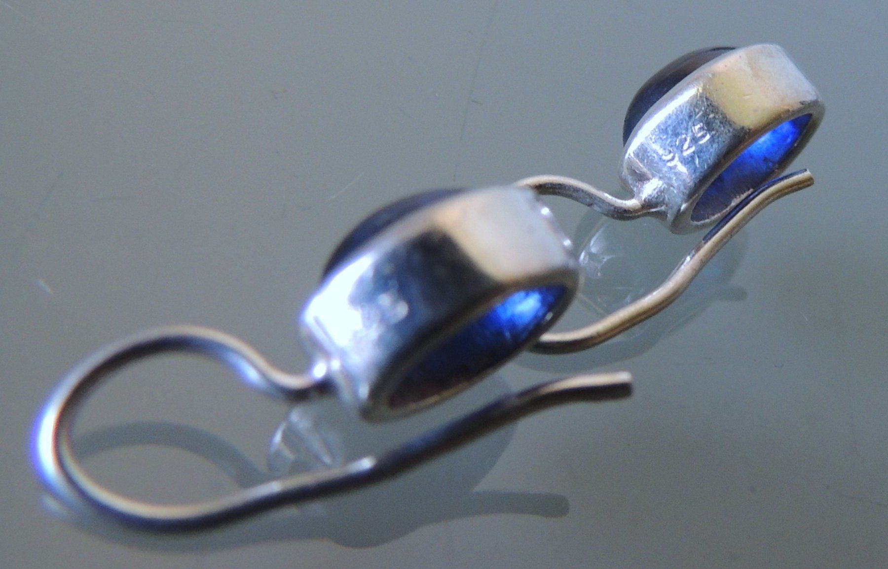 Orecchini pendenti & Orecchini a lobo: Kyanit Silber 925 Ohrringe 20 mm – Usato da Waldenburg venduto da schaller707 3