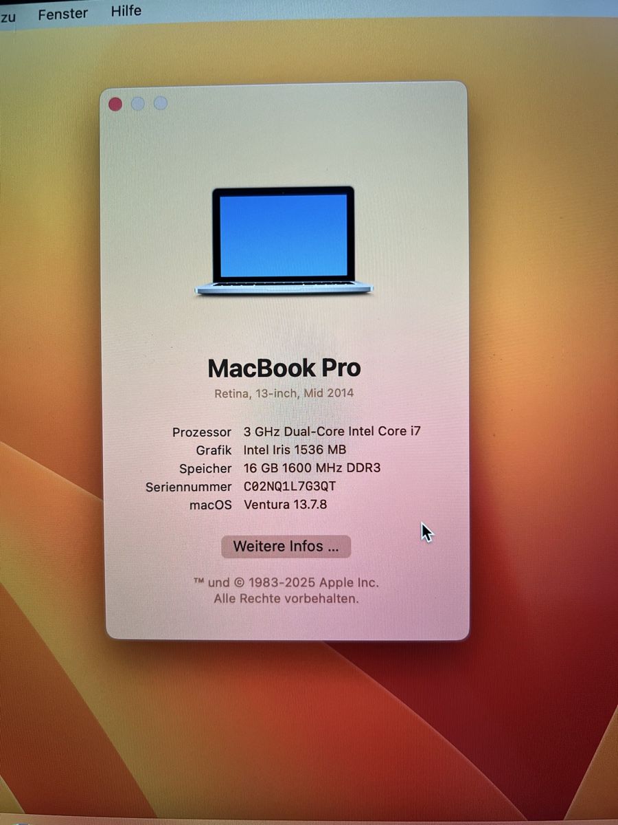 Apple Notebook: MacBook Pro 1 – Usato da Frauenfeld venduto da bar_8v6b 1