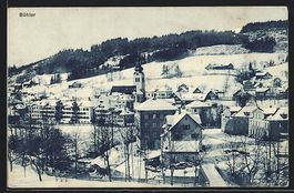 Bühler, Ortsansicht mit Kirche aus der 