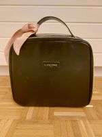 Lancome Paris Large Black Square Cosmetic Makeup Travel Bag
