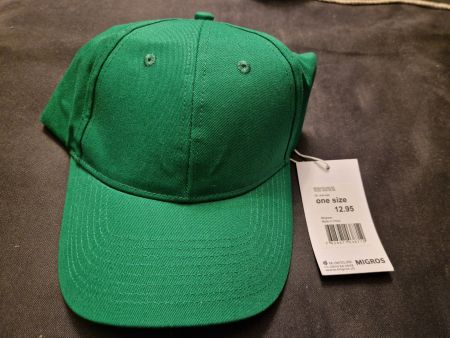 Casquette verte neuve, taille unique - Look tendance !