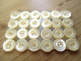 24 PerlmuttKnöpfe Perlmutt Knopf Knopfkarte Handarbeit