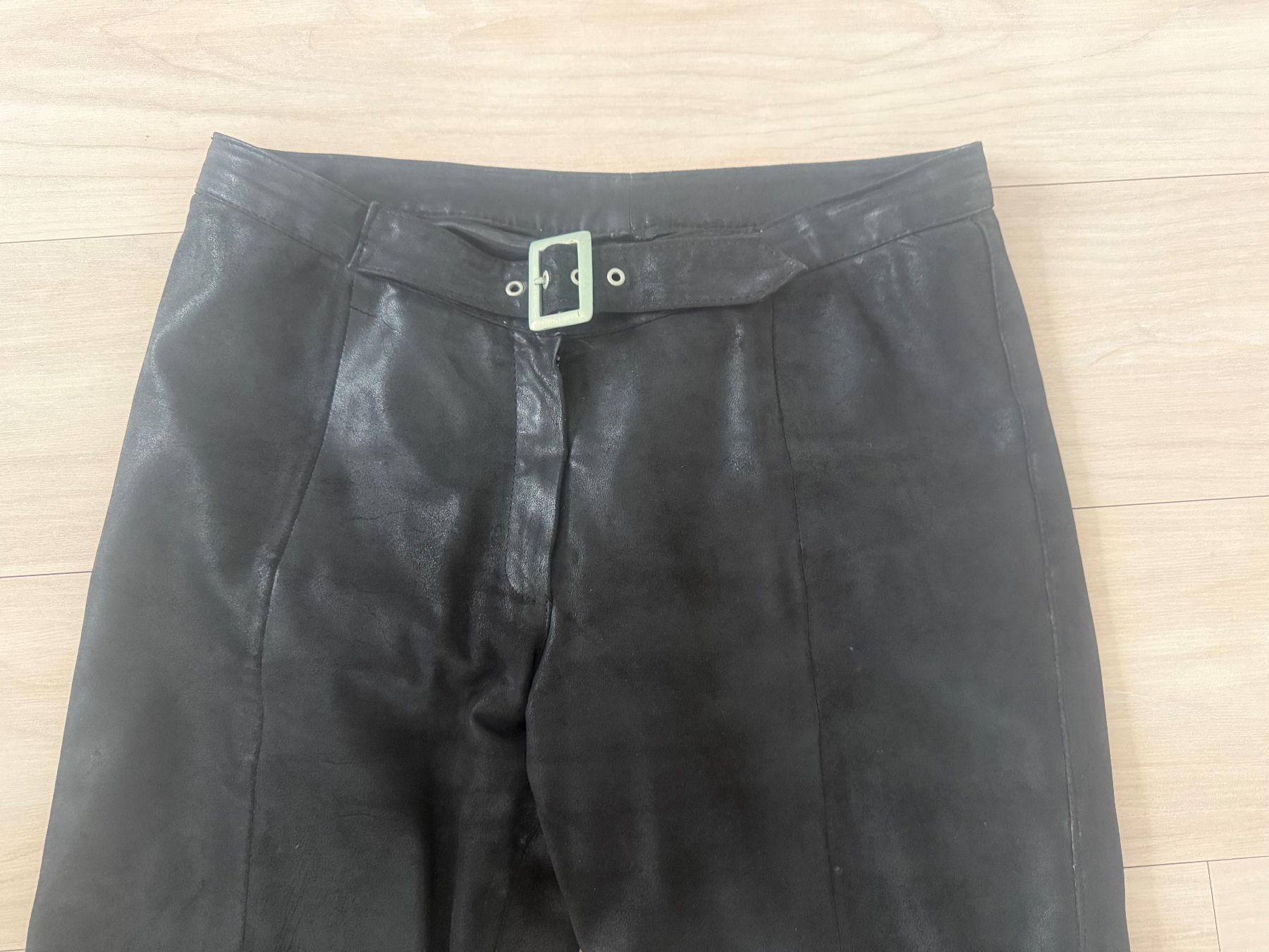 Pantaloni: Hose aus Leder Gr.40 schwarz – Usato da Zollikon venduto da dorean 4