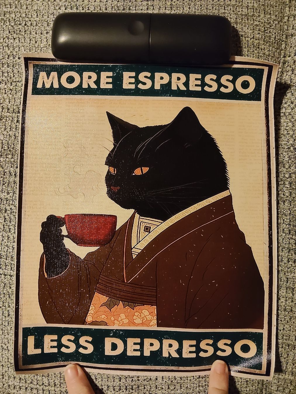 Foto & Immagini: Affiche décorative chat et espresso – Nuovo (secondo la descrizione) da Ecublens VD venduto da hel_t5v7