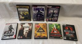8 PC Games in gutem Zustand!