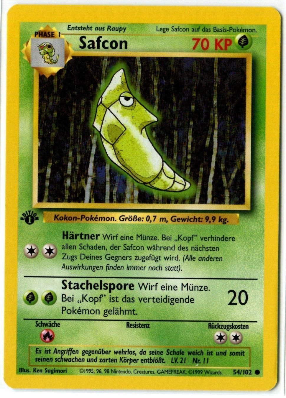 Pokémon Carte collezionabili: Safcon Basis Set 1.Edition 54/102 Deutsch – Nuovo (secondo la descrizione) da Dornach venduto da Deco89