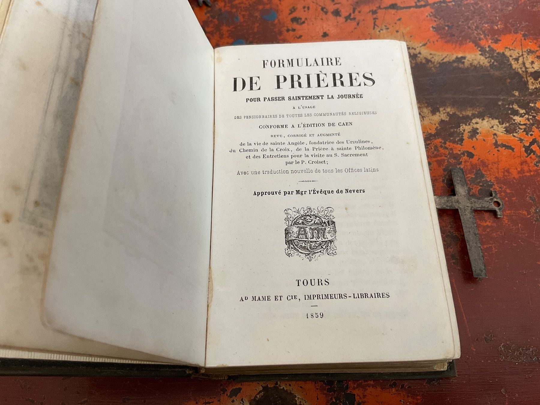 Bücher: Formulaire de Prières Reliure cuir 1859 – Gebraucht aus Delémont von vinylfreak01