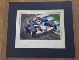 Formel 1 Kunst: Villeneuve, Sauber Petronas C24, 2005. Top!