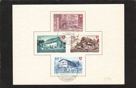 Kompl. Satz Karte , SBK NR. B42-B45 , 1.Vlll.1949
