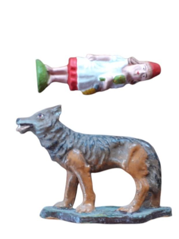 Statuette: Figur Rotkäppchen + Wolf – Usato da Mörschwil venduto da lindaswunderkiste 7