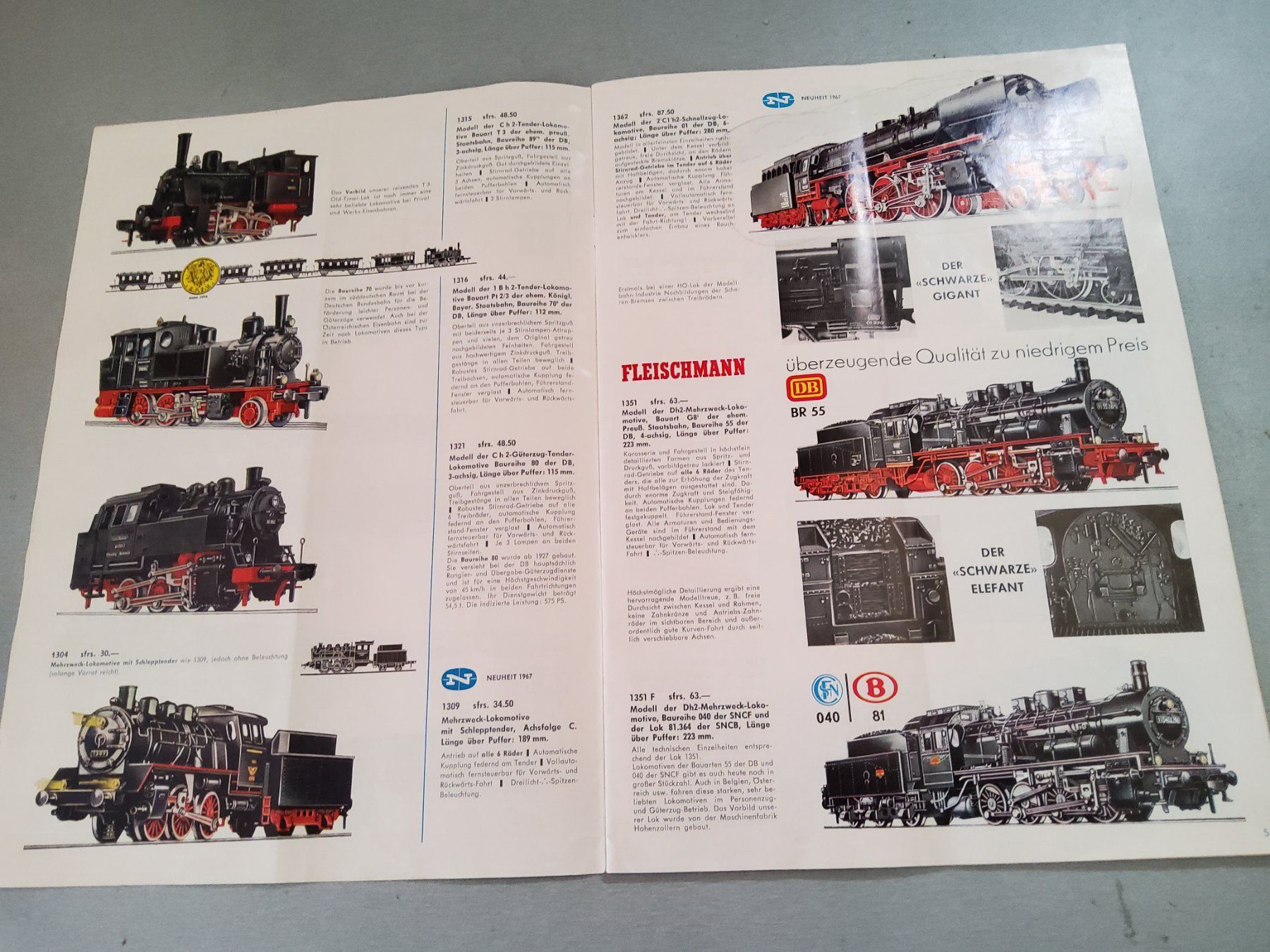Fleischmann Modellini di ferrovie: Alter FLEISCHMANN Modelleisenbahn Katalog 1967 – Usato da Grüningen venduto da VENOM59 4