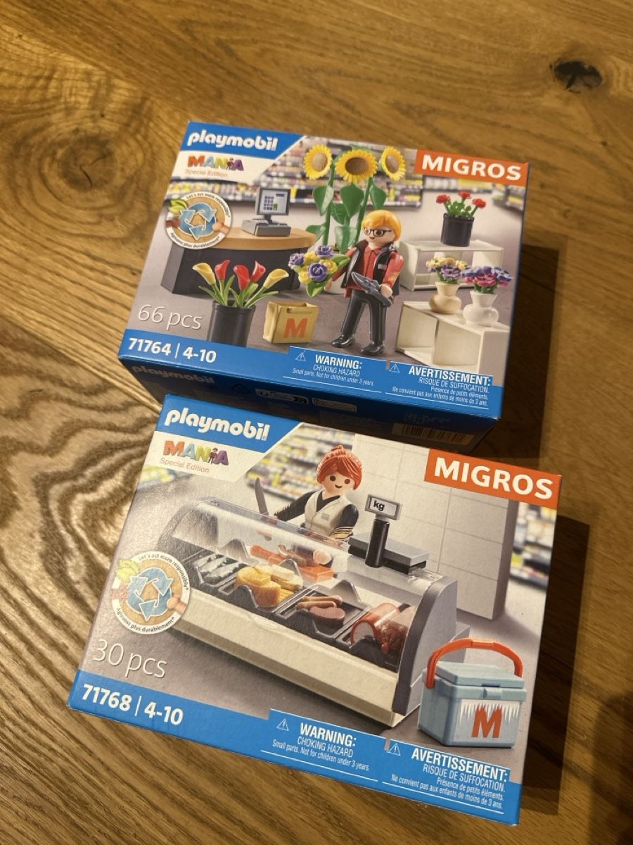 Migros Spielzeuge: Playmobil Migros 2 Sets Originalverpackt – Neu und originalverpackt aus Rheinfelden von mat_8tcv