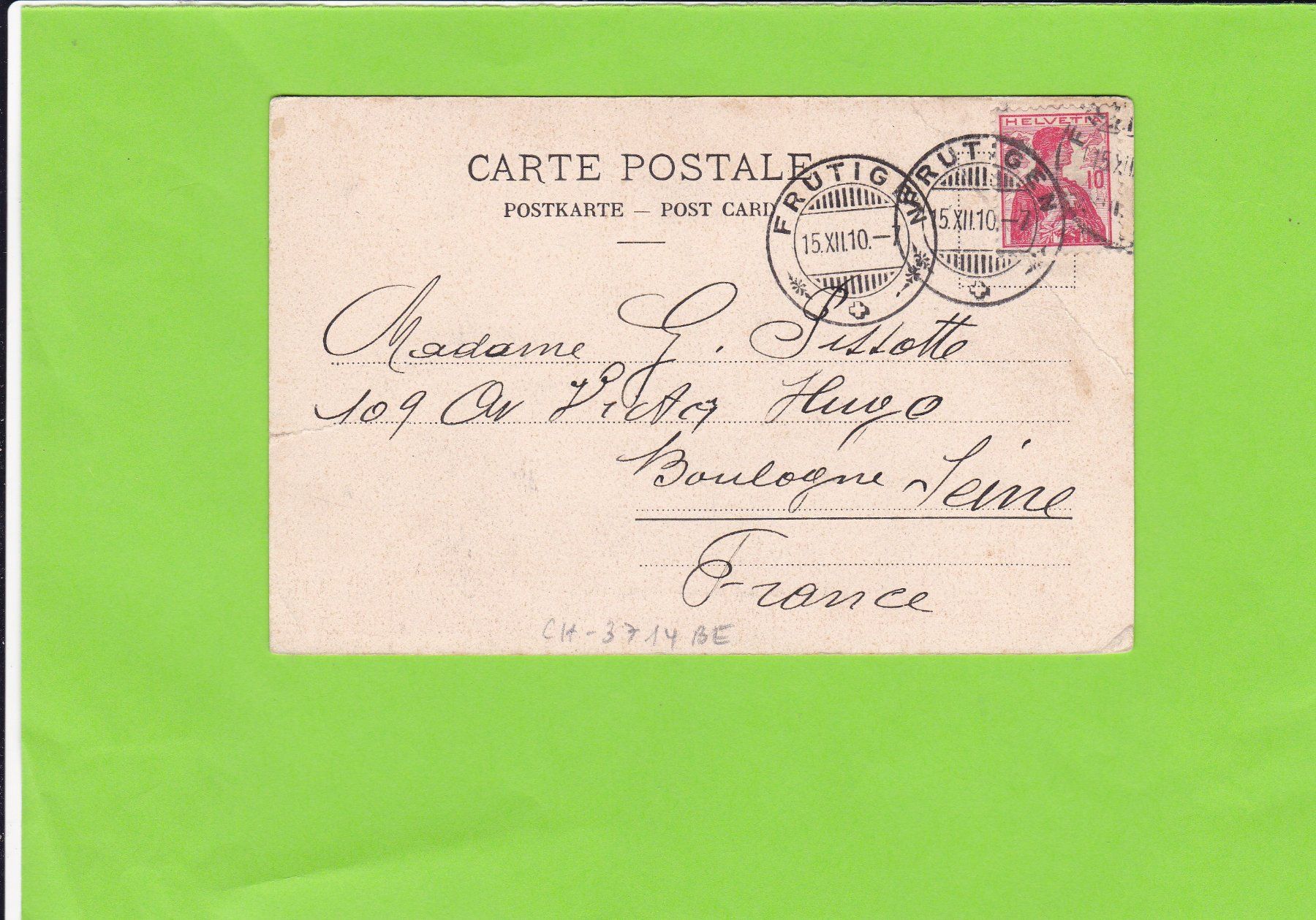 Cartes postales: Frutigen---1910 – D'occasion à St. Peterzell par neckertal 1