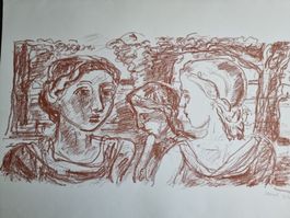 KARL HOSCH LITHOGRAPHIE SIGNIERT NUMMERIERT