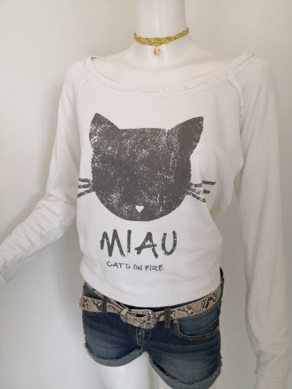 Mango Pulls & Sweat-shirts: 🤩MANGO MIAU PULLOVER WEISS & D&G P. – Neuf (Voir description) à Olten par Naja-Twins-Twins 4
