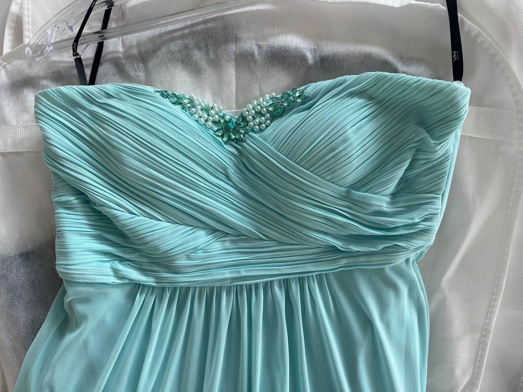 Robes: Hellblaues Abendkleid mit Schal, Grösse 36 – D'occasion à Abtwil SG par Isi1 1