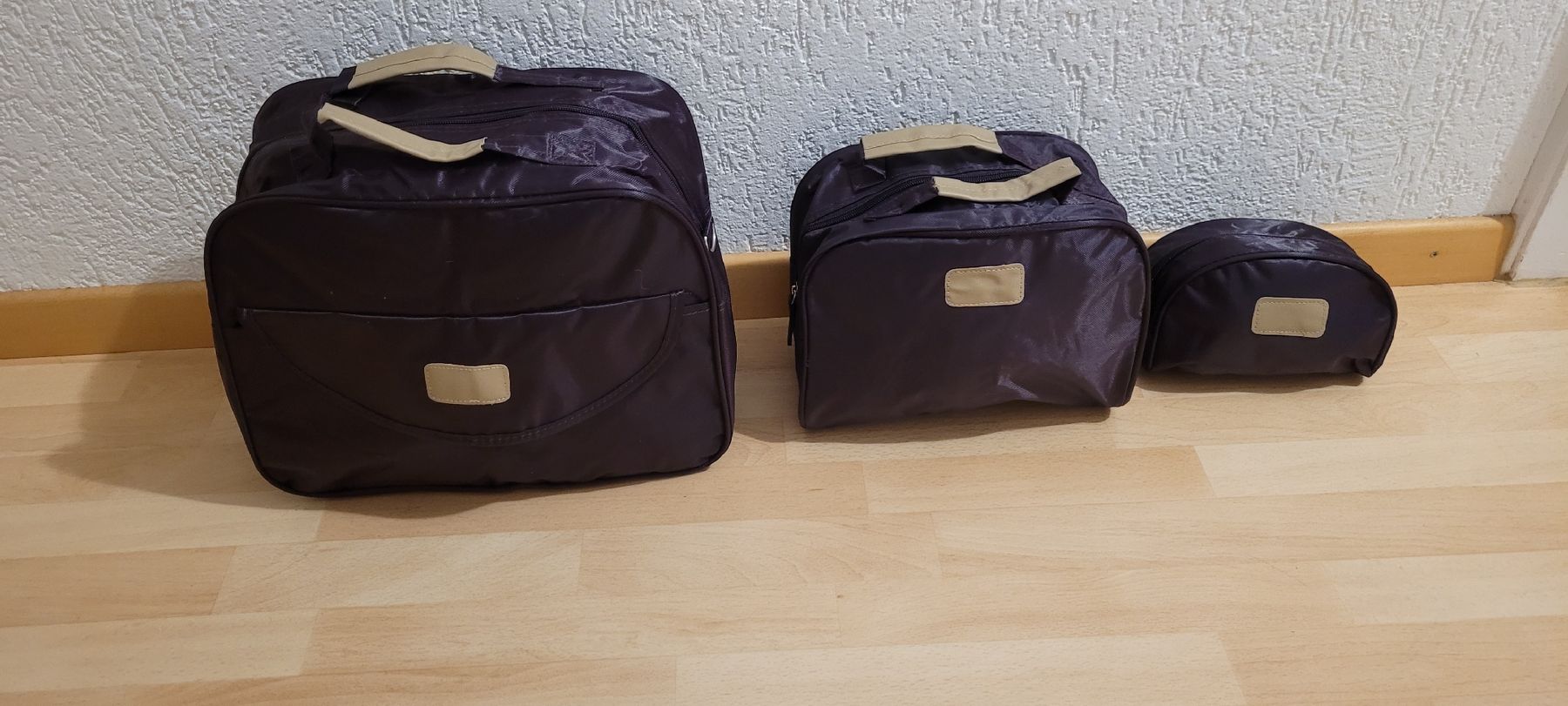 Borse da donna: 3er Reise-Set, violett – Nuovo e nell'imballaggio originale da Schwyz venduto da Vesparider01 1