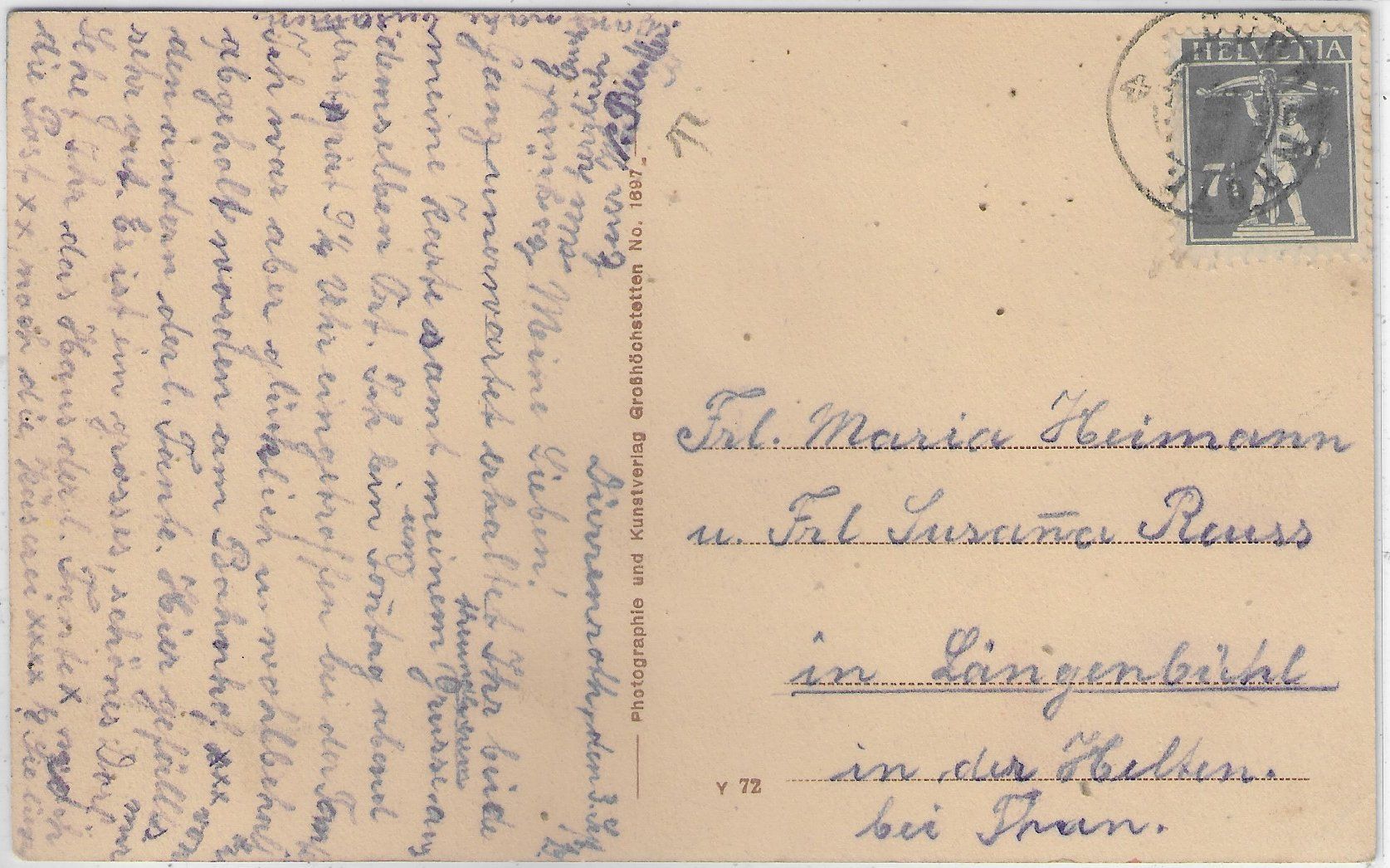 Cartoline postali: Dürrenroth - Generalansicht - coloriert – Difettoso da Ettingen venduto da Kartenplanet 1