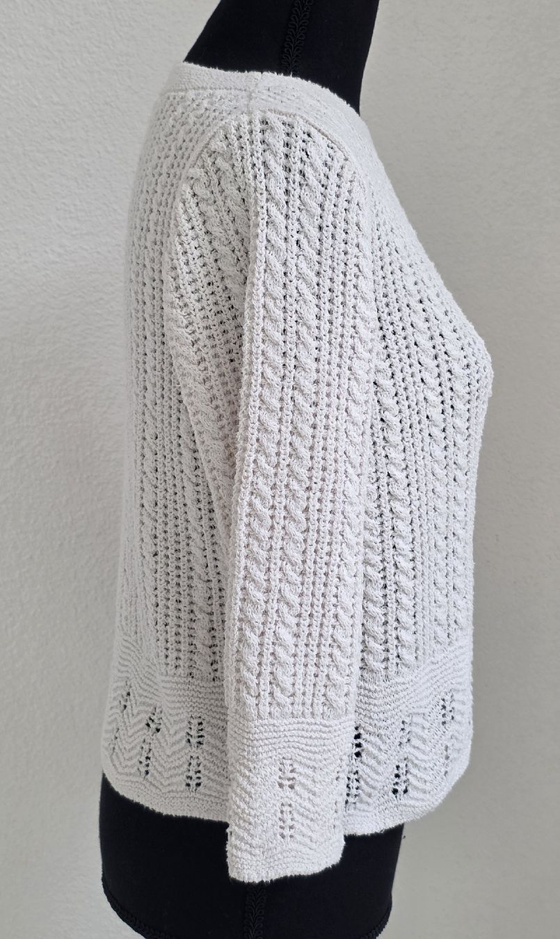 Mango Maglioni & Felpe: MNG Pullover Creme Grösse S Strickmuster 3/4 Ärmel – Usato da Rheinsulz venduto da Gilea 2