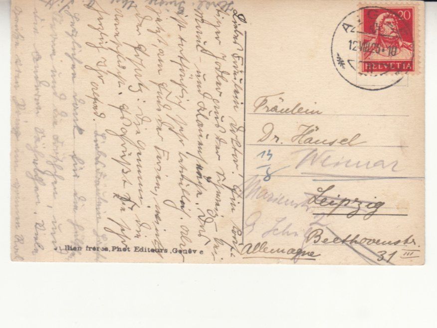 Ansichtskarten: Leysin 1925 – Gebraucht aus Bürglen TG von StampGraf 1