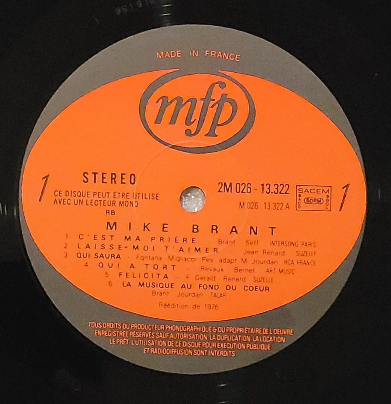 Dischi in vinile: Mike Brant von 1976 – Usato da Zürich venduto da Avd 5