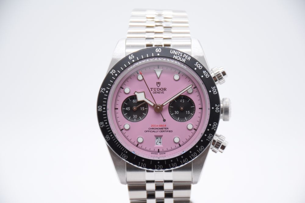 Tudor Orologi: Tudor Black Bay Chrono „Inter-Miami“ Pink Ref. 79360, NEW – Nuovo e nell'imballaggio originale da Zug venduto da eMDi_Collection 5