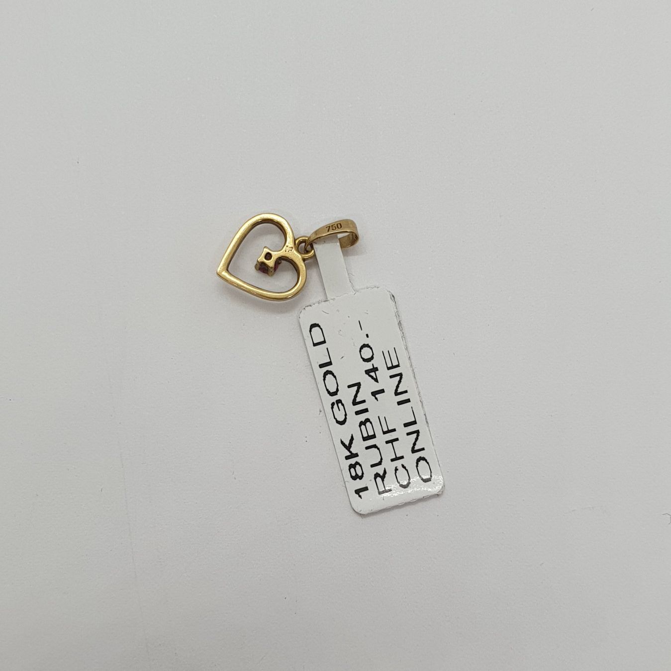 Ciondoli: Echt 18K Gold - Rubin Anhänger – Usato da Luzern venduto da Luzern-Goldhaus 2