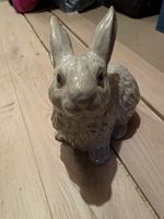 Lapin en céramique vintage, décoration de Pâques, objet de c
