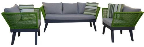 Gartensitzgruppen & Garnituren: Gartenset Loungemöbel Cuba grün – Neu und originalverpackt aus Herbertingen von jet-line-e-trade