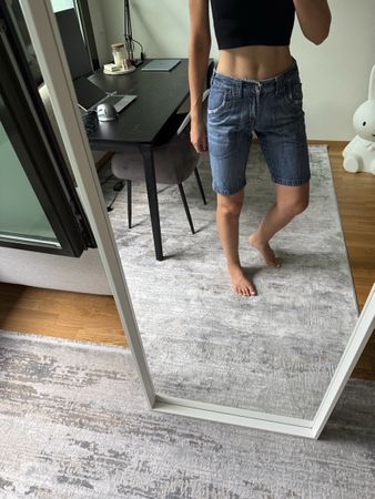 Denim Bermuda shorts, size 36 (fits S–M)