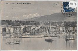 Geneve - La Rade et Mont-Blanc