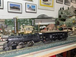 Lionel Lokomotive mit Wagen Spur 0 sehr schwer / wunderschön