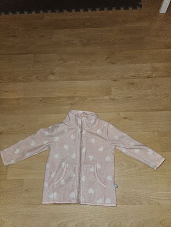 Fleecejacke rosa mit Herzen für Kinder guter Zustand