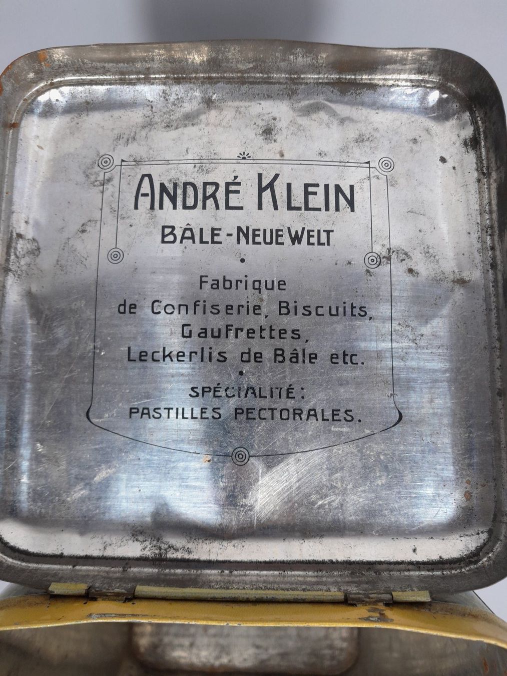 Dosen: Antike Blechdose - Andre Klein - Bale Neue Welt - Biscuite – Gebraucht aus Männedorf von Bel-view 8