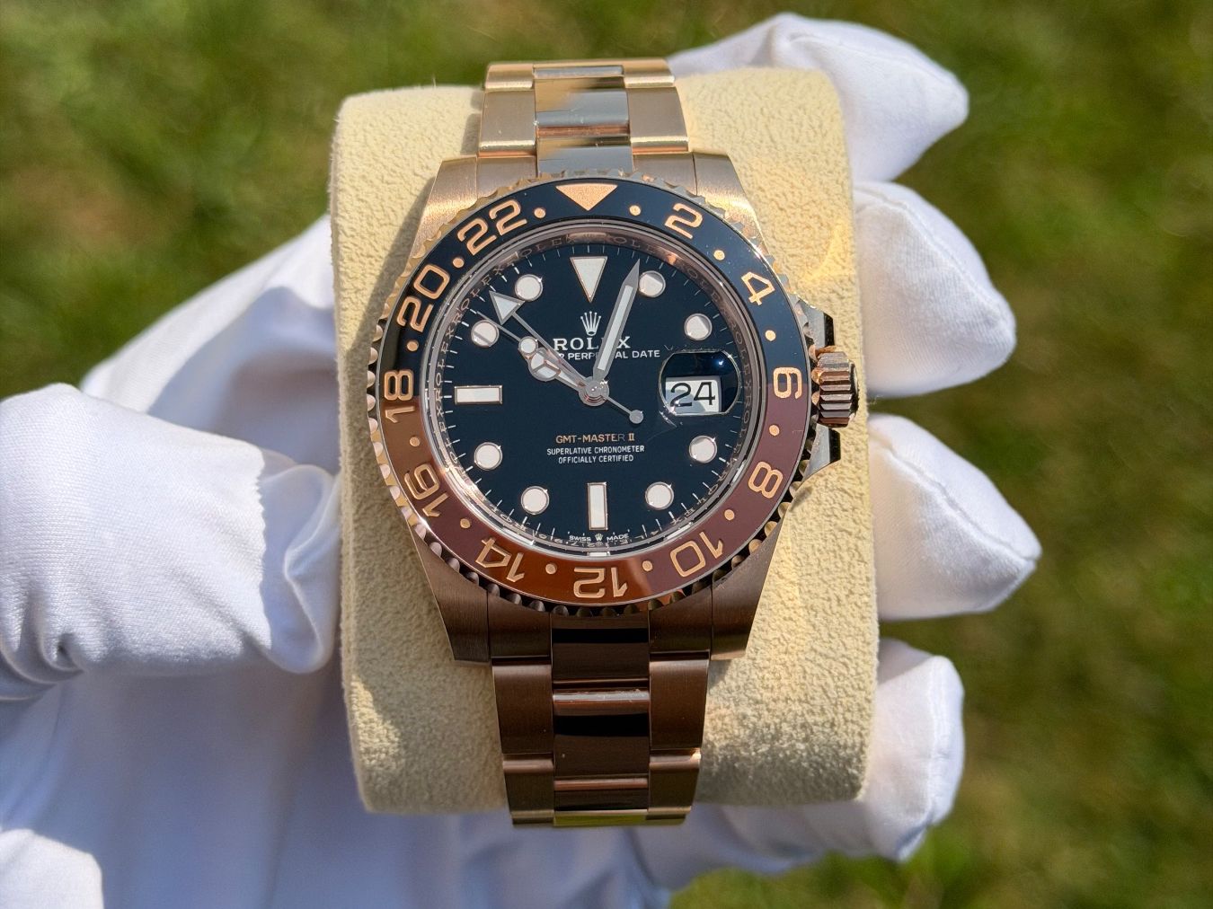 Rolex Uhren: Rolex GMT-Master 2 - Rootbeer - Vollgold – Gebraucht aus Schindellegi von SchLux 7