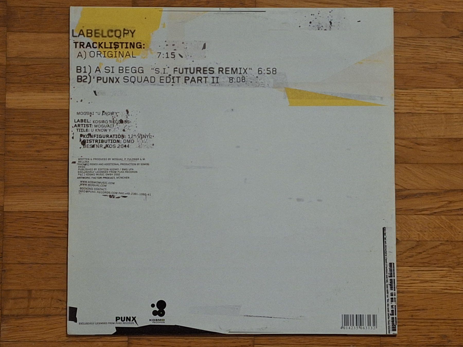 Dischi in vinile: Moguai, U Know Y - 12" Maxi DE 2002 – Nuovo (secondo la descrizione) da Oberentfelden venduto da Musicud 1