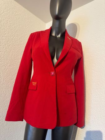 Roter Koreanisches Blazer Jacke Grösse S