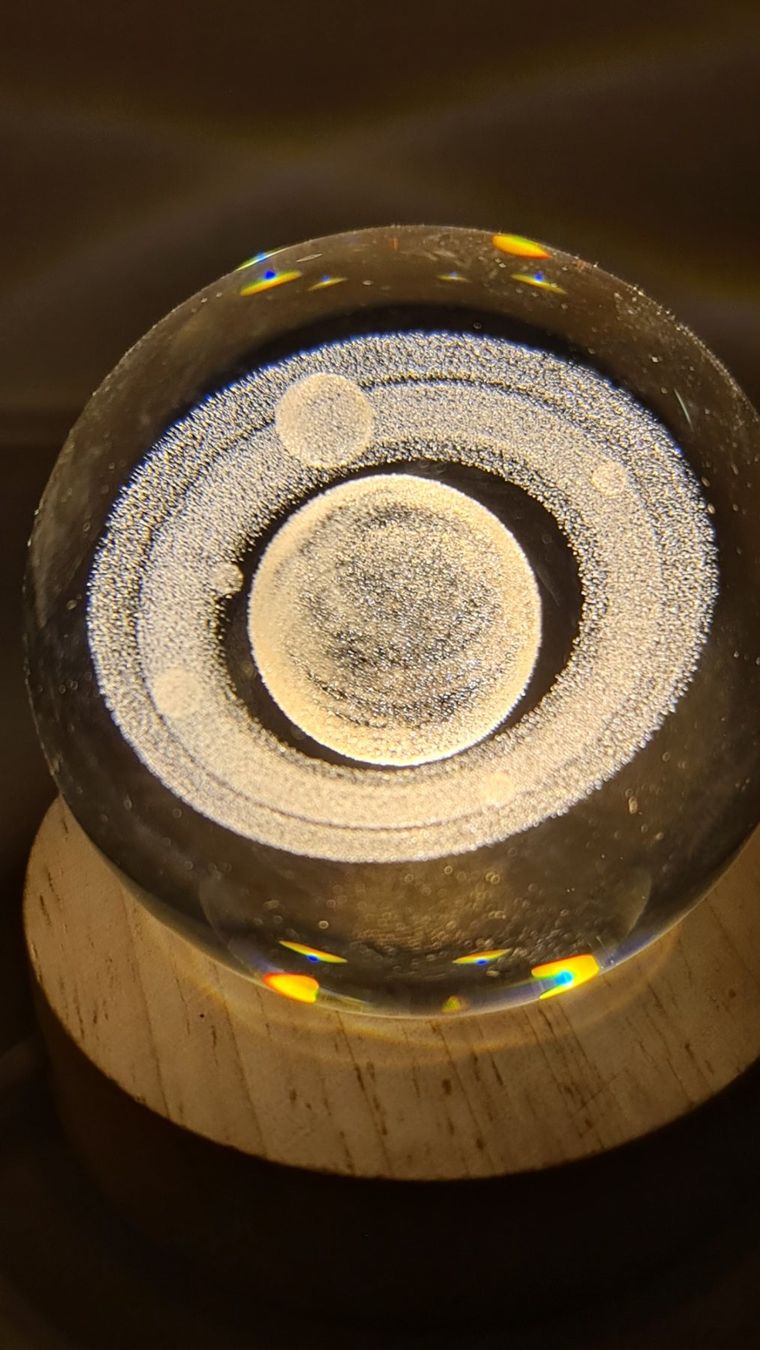 Alle Dekorationen: 3D Solar System Gravierte Kristallkugel 60mm – Neu (gemäss Beschreibung) aus Uerkheim von Kaufoption 1