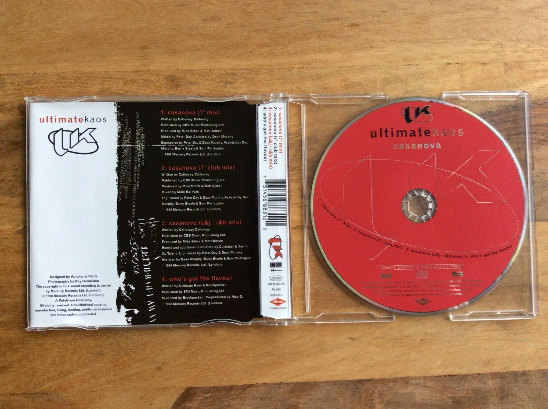 CD: CD Ultimate Kaos / Casanova (vergriffen) – Usato da Horgen venduto da flyingpenguin2000 1