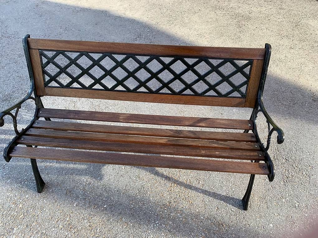 Bänke: Sitzbank,Antik,Metall,restauriert – Gebraucht aus Jakobsbad von Fami 2