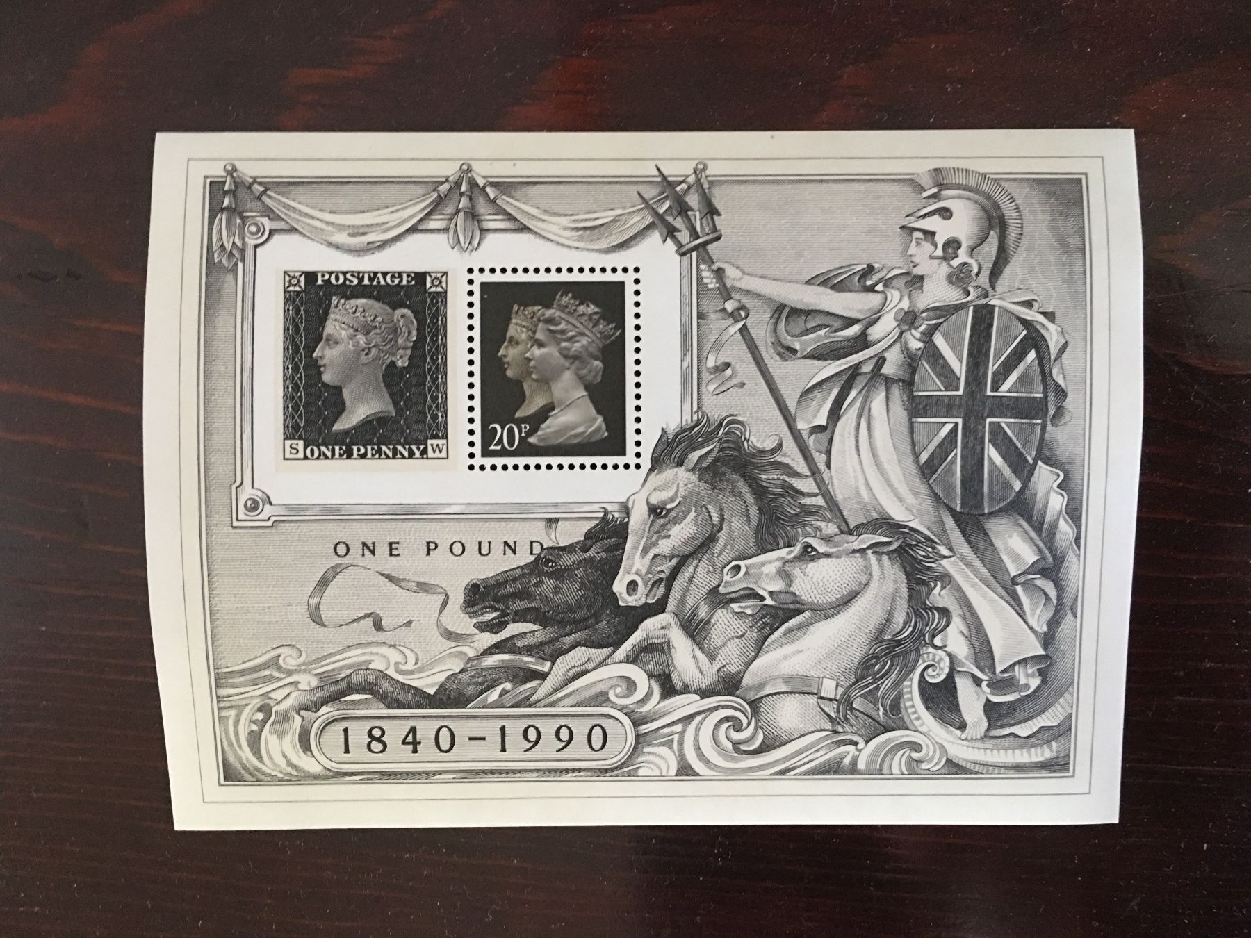 Tous les timbres: UK QE ll Penny Black Commemorative  Mini Sheet 1990 – Neuf avec emballage d'origine à Munchenstein par Pedro.999 1
