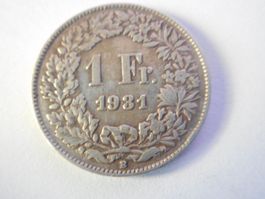 1 Fr. 1931 silber