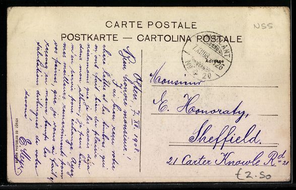 Cartoline postali: AK Olten, Ortsansicht, 1908 – Usato da Berlin venduto da bartko-reher 1