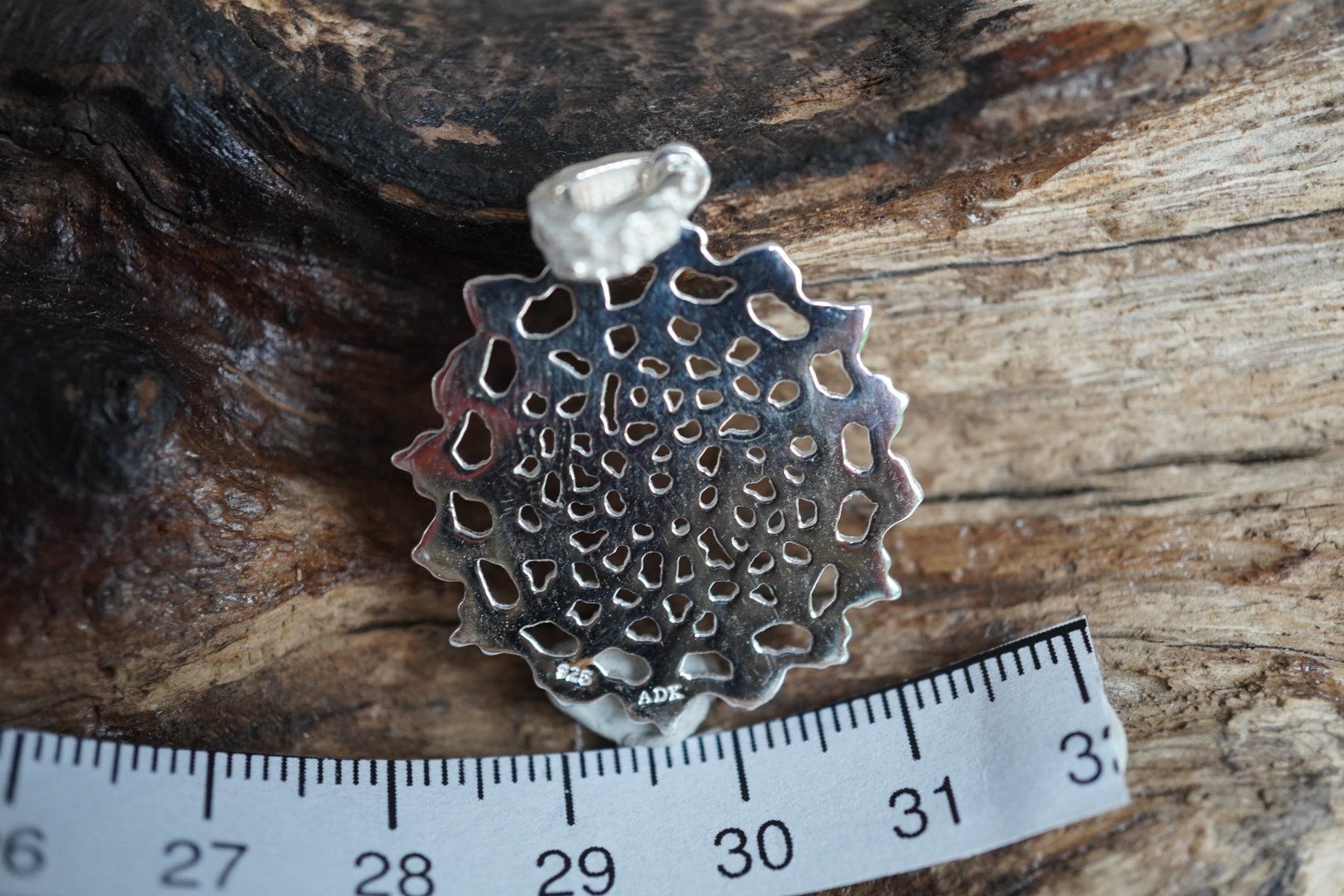 Ciondoli: Mandala   Anhänger Blume    925 Silber  28mm – Nuovo e nell'imballaggio originale da Balgach venduto da top_silver 7