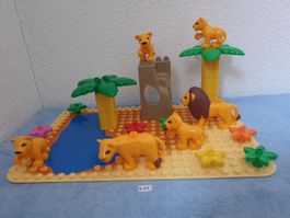 E15: Lego Duplo Löwen mit Spezialplatte