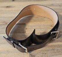 Schicker FREE SOUL Gürtel, Echtleder, schwarz, Gr. S