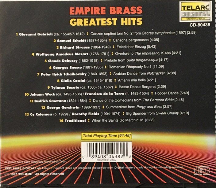 CD: Empire Brass - Greatest Hits – Usato da Grüningen venduto da azulverde 1