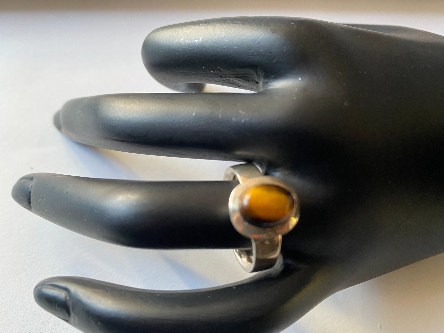 Ringe: Ring, Silber/Tigerauge, Durchm.55mm (31) – Neu (gemäss Beschreibung) aus Muri b. Bern von Silberqualle