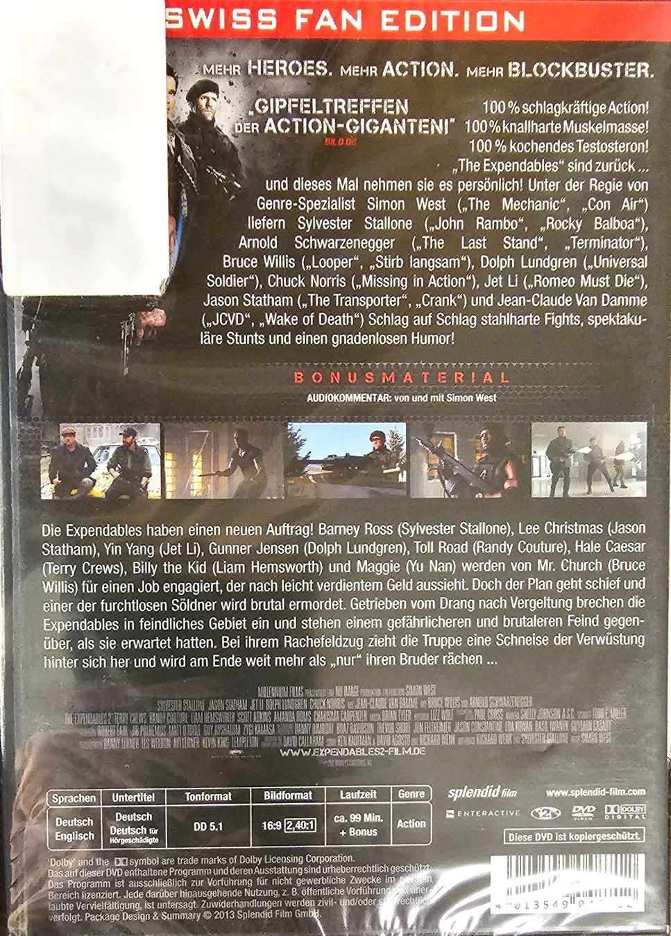 Tutti i DVDs: The Expendables 2 – Nuovo e nell'imballaggio originale da Wahlen b. Laufen venduto da Cg10 1