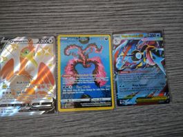 Galarian Moltres, Mega greninjia ex, clamorant V EN